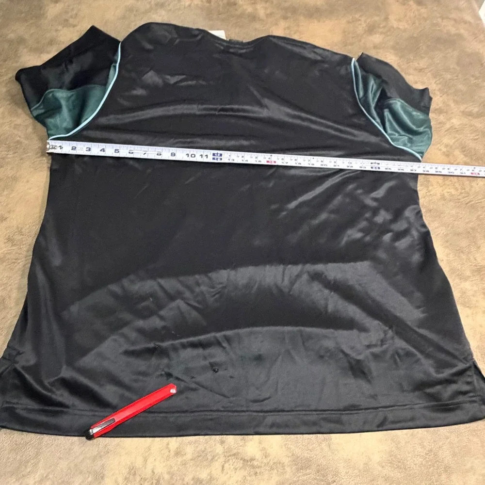 Jordan Warmup Shirt Mens XL Black Green Satin Jumpman Basketball Shooting